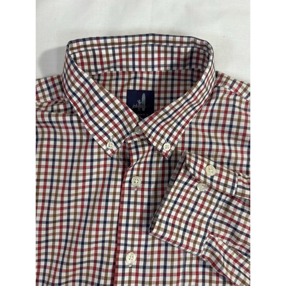 johnnie-O Other - JOHNNIE-O Men's Top Shelf Plaid Button Down Shirt Large Long Sleeve Cotton‎